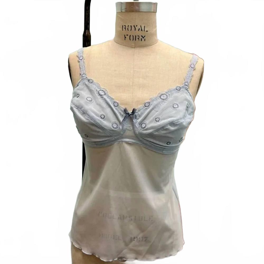 NEW AMOENA women's charlene sb top in light blue
